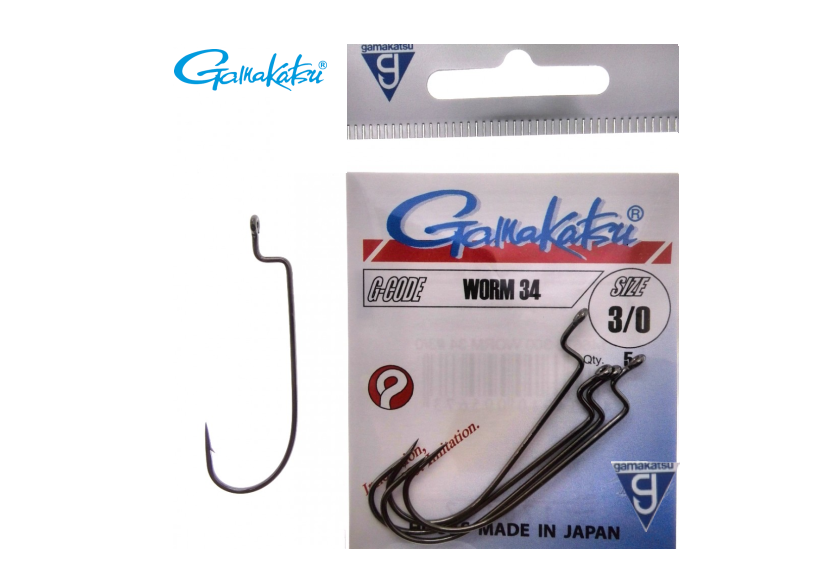 Anzuelo Gamakatsu Worm 34