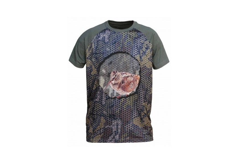 CAMISETA FOREST PRINT 3D "BECADA"