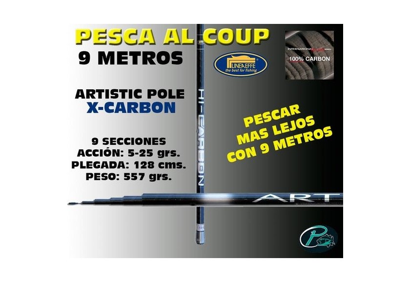Caña de carbono artistic 9.00m