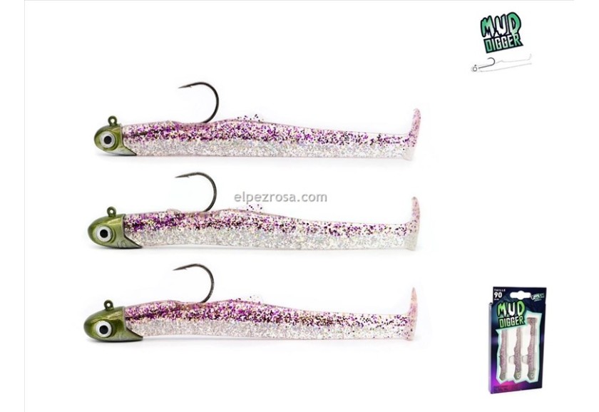 Mud digger purple glirter