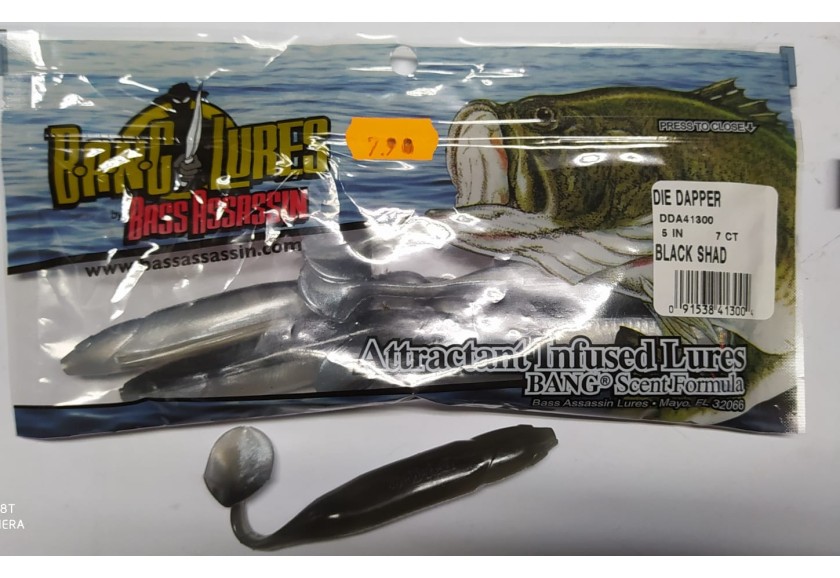 bang lures black shad
