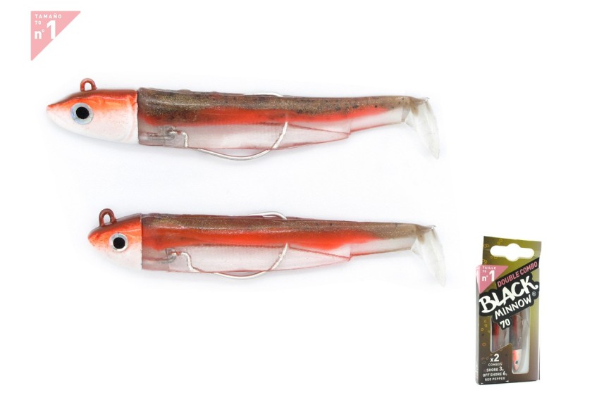 Black minnow shore 3g off shore 6g