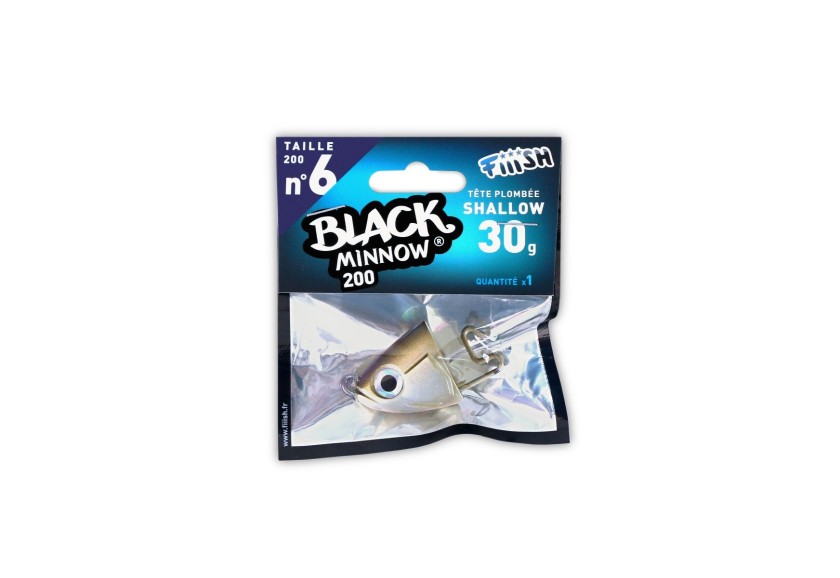Black Minnow 200 - 1 Shallow jig head - 30g - Kaki