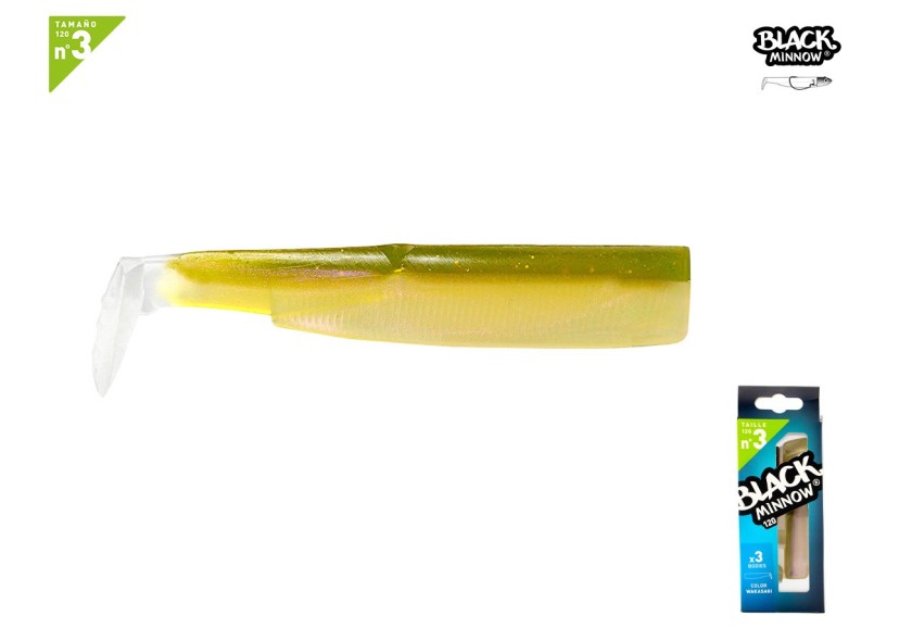 Black Minnow 120 - 3 cuerpos - Wakasagi