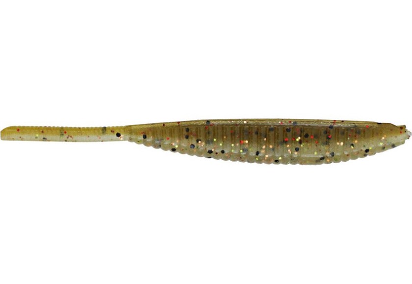 Yamamoto 4" Shad Shape Worm 10u 967 goby